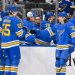 Blues finding right fourth-line mix as streaking Flyers visit