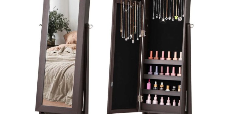 Walmart is selling a $159 mirrored jewelry cabinet for $90 ahead of Black Friday