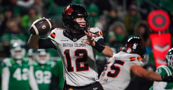 B.C. Lions’ Nathan Rourke named CFL’s top player – Calgary