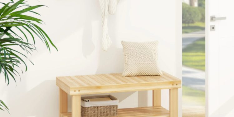 Walmart is selling a 'stylish' $78 shoe rack bench for just $21