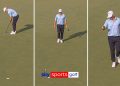 Confidence or luck? Noren stuns crowd after walking in huge putt!