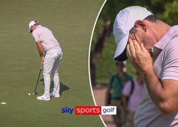 'Just a drop in concentration!' | McIlroy MISSES tiny putt in chase for Dubai title!