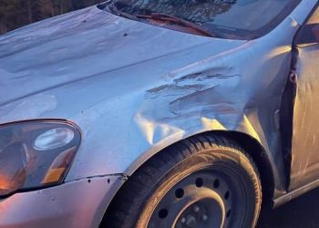 B.C. driver’s car removed from road, looked like ‘it had been chewed up by Robosaurus’