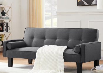 Walmart is selling a sleeper sofa futon for $119 that takes 'less than five minutes' to assemble