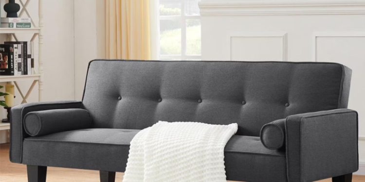 Walmart is selling a sleeper sofa futon for $119 that takes 'less than five minutes' to assemble