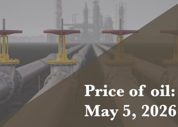 Current price of oil as of May 5, 2026
